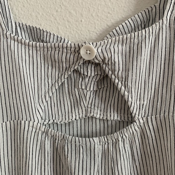 Volcom pinstriped mini dress size small - Picture 3 of 7